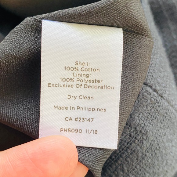 Talbots Black Tweed A-Line Sheath Dress Womens 12 Career Chic Classic Modest - Picture 9 of 9